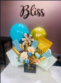 Picture of Elegant Gift Box Filled With Assorted Chocolates, Dryfruits, Artificial Flowers With Foil Balloons